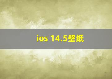 ios 14.5壁纸